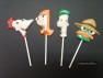 447sp Phiney Ferby Friends Chocolate or Hard Candy Lollipop Mold 447sp Phiney Ferby Friends Chocolate or Hard Candy Lollipop Mold
